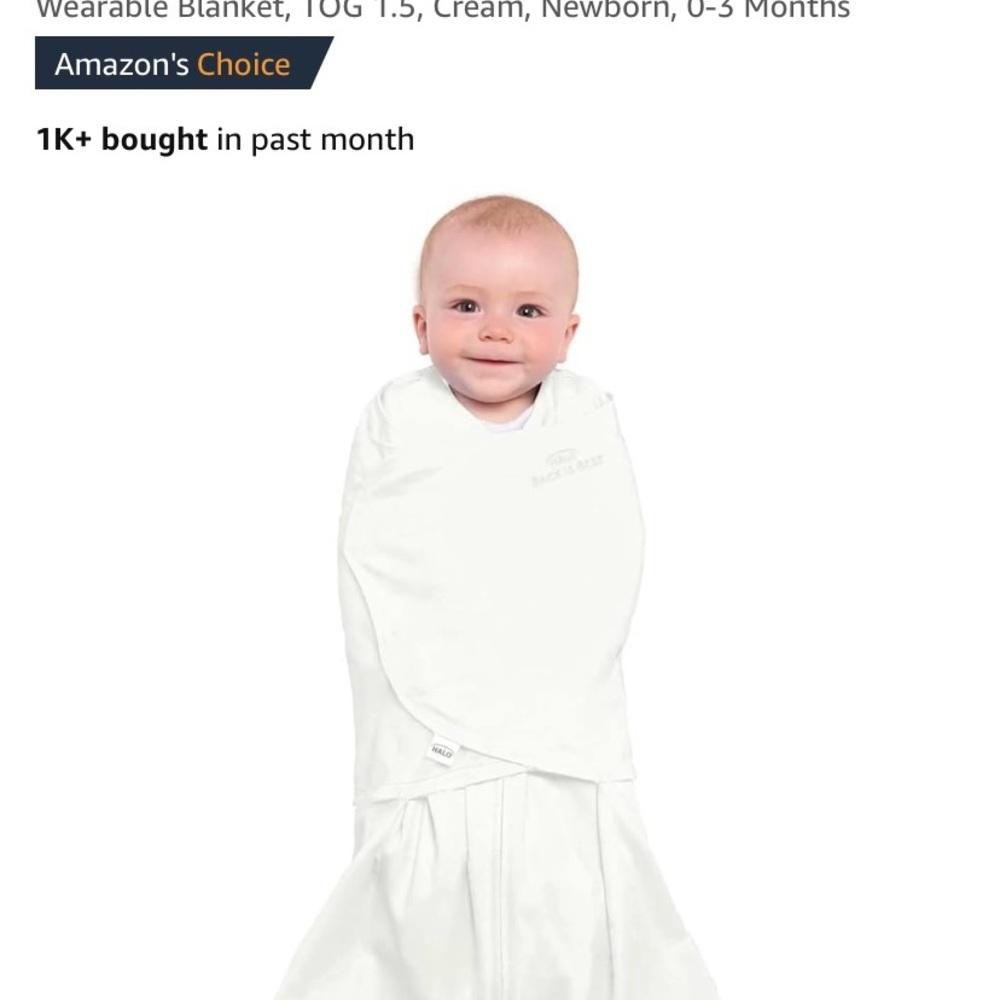 Halo SleepSack Wearable Blanket - Cream
